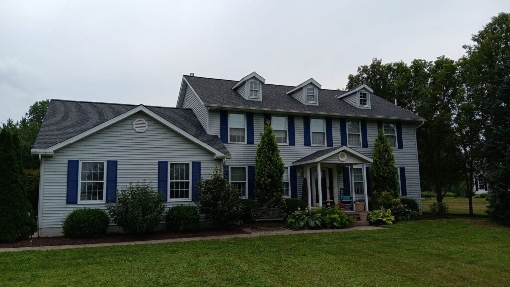 white siding asphalt roofing ohio