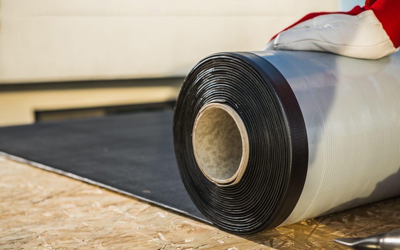 Roll of Modern EPDM Vinyl Material Used For Roof Covers