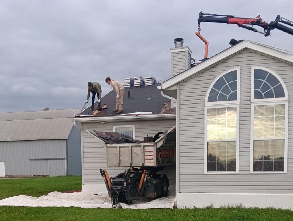 ice dam removal wadsworth oh big house green grass