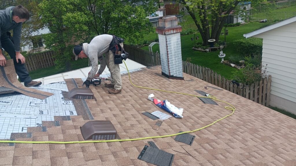 Roof replacement and shingle installation